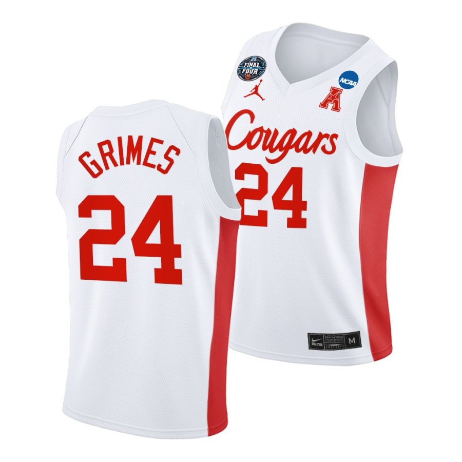 houston cougars quentin grimes 2021 march madness final four classic white jersey