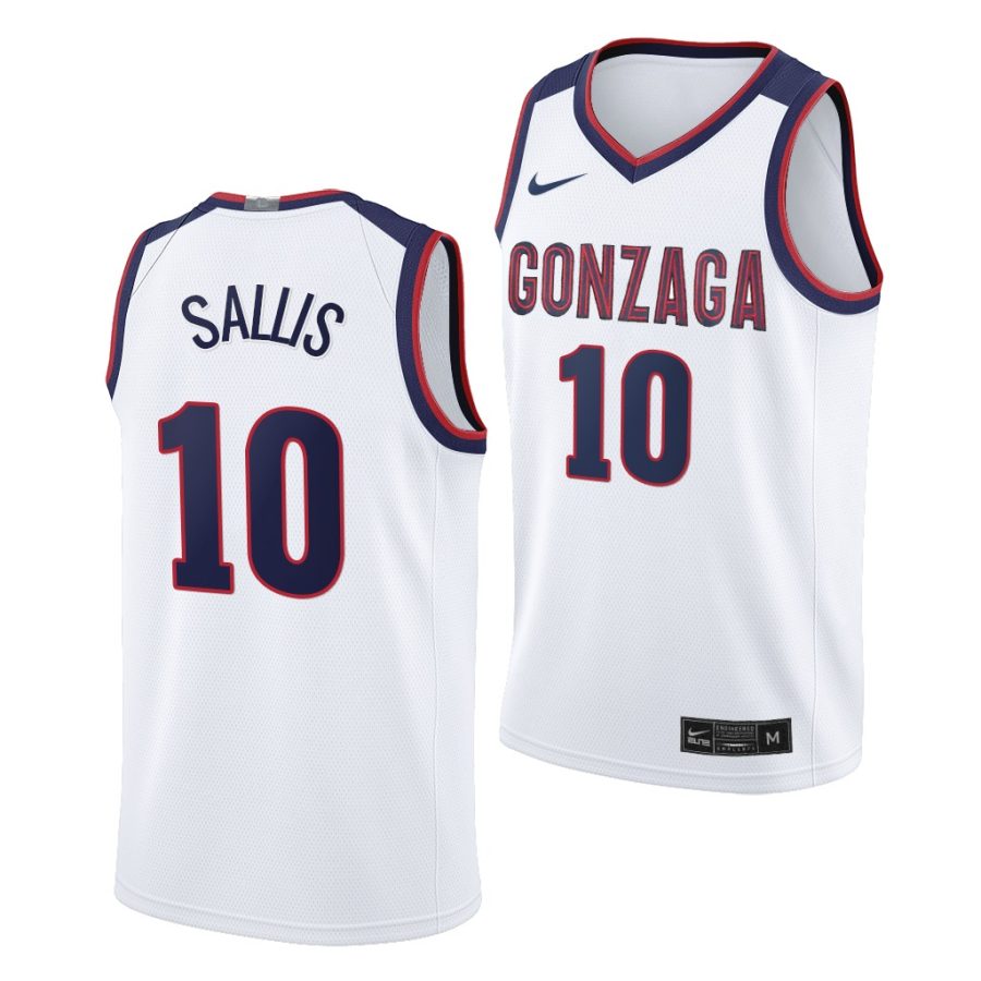 hunter sallis gonzaga bulldogs home jersey