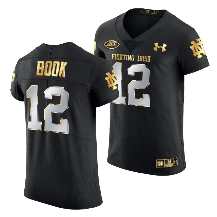 ian book black golden edition notre dame fighting irish jersey