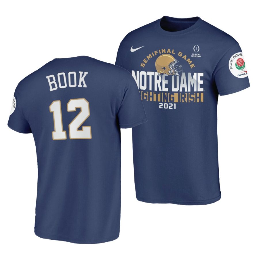 ian book blue 2021 rose bowl notre dame fighting irish shirt