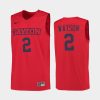 ibi watson red college basketball men's jersey