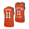 illinois fighting illini ayo dosunmu orange college basketball replica jersey