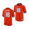 illinois fighting illini brandon peters orange college football men's jersey