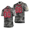 indiana hoosiers custom gray college football men's jersey