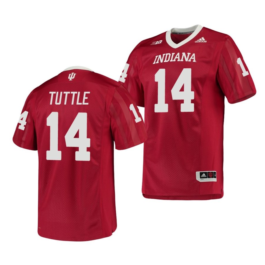 indiana hoosiers jack tuttle crimson college football men's jersey