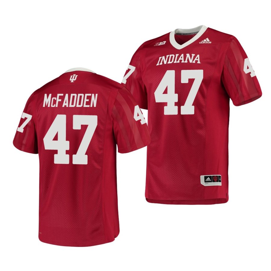 indiana hoosiers micah mcfadden crimson college football men's jersey