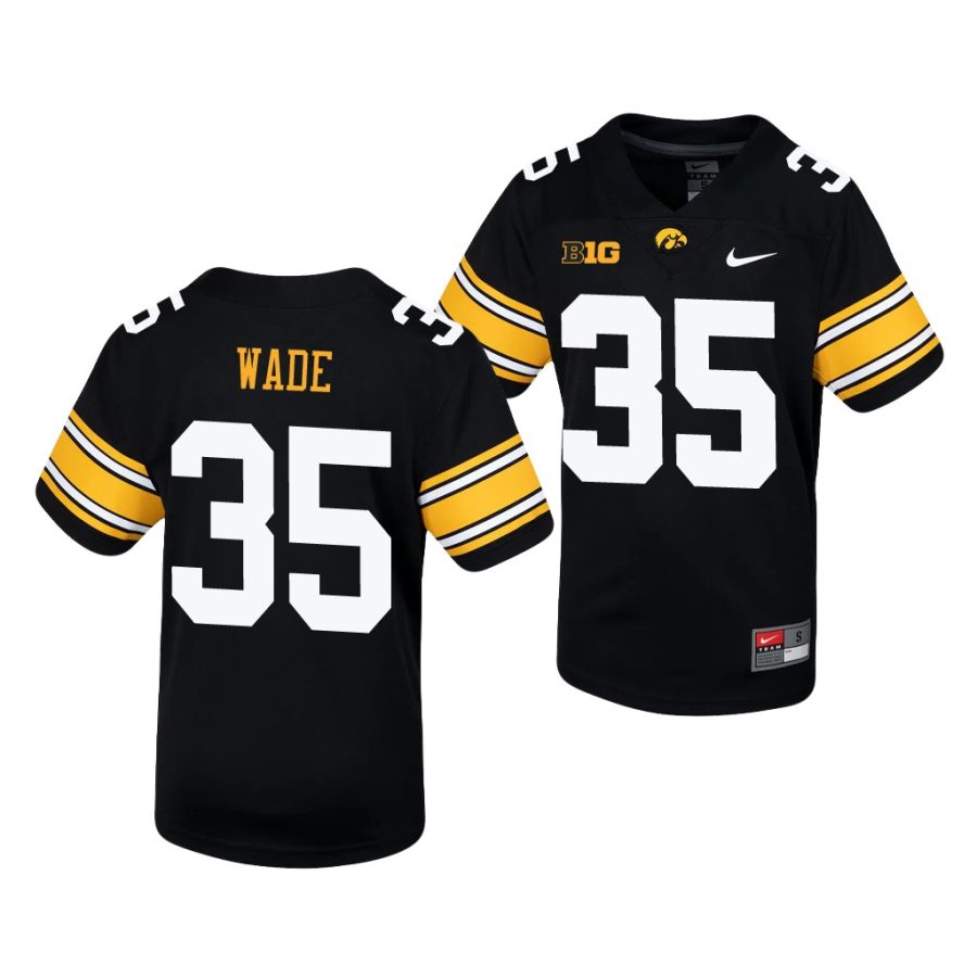 iowa hawkeyes barrington wade black untouchable youth jersey