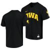 iowa hawkeyes black college baseball vapor elite jersey