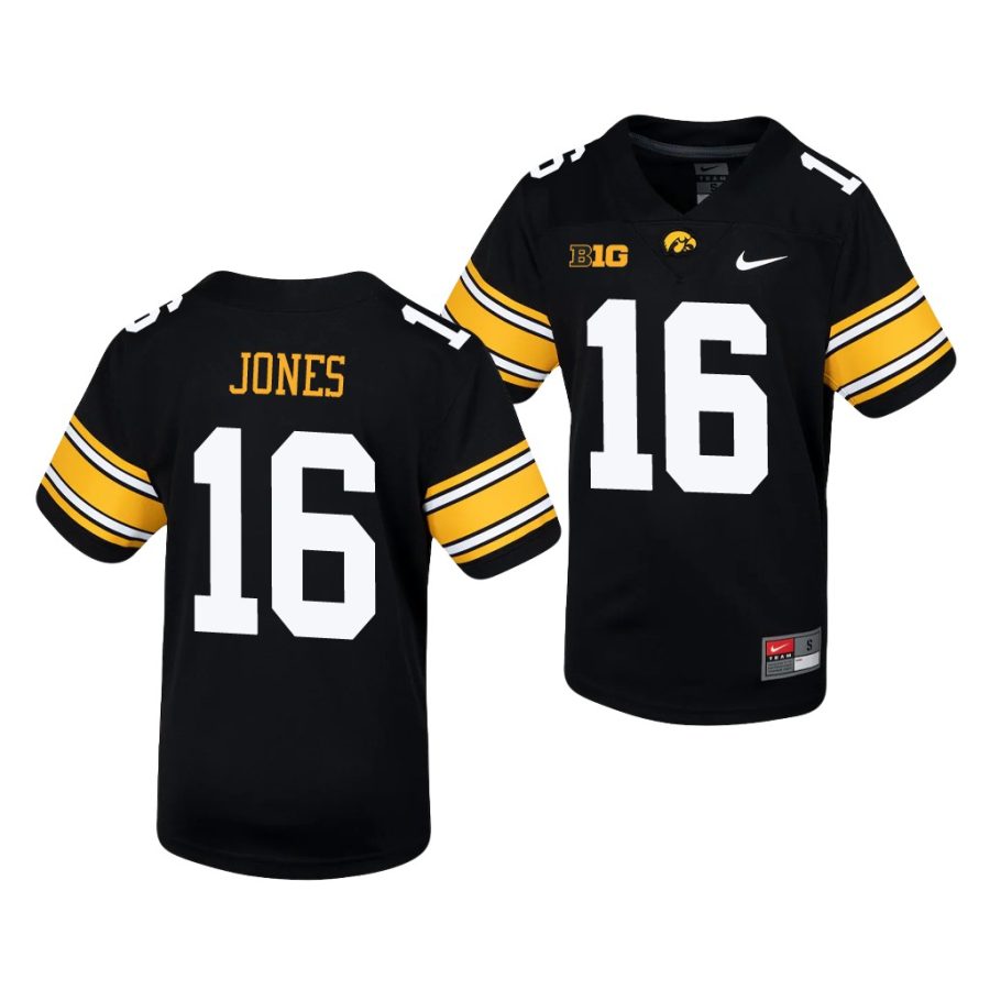 iowa hawkeyes charlie jones black untouchable youth jersey