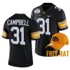 iowa hawkeyes jack campbell black 2021 citrus bowl free hat jersey