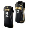 iowa hawkeyes jack nunge black golden edition 2020 21 jersey