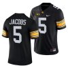 iowa hawkeyes jestin jacobs black college football men jersey