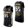 iowa hawkeyes luka garza black 2021 ap player of the year career awards jersey