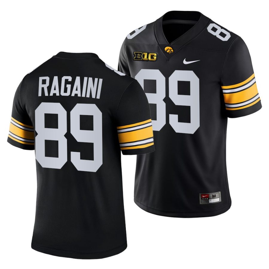 iowa hawkeyes nico ragaini black college football men jersey