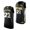 iowa hawkeyes patrick mccaffery black golden edition 2020 21 jersey