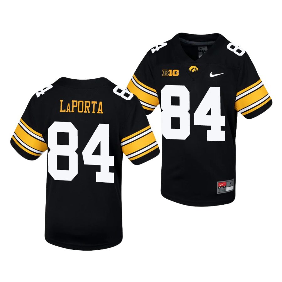 iowa hawkeyes sam laporta black untouchable youth jersey