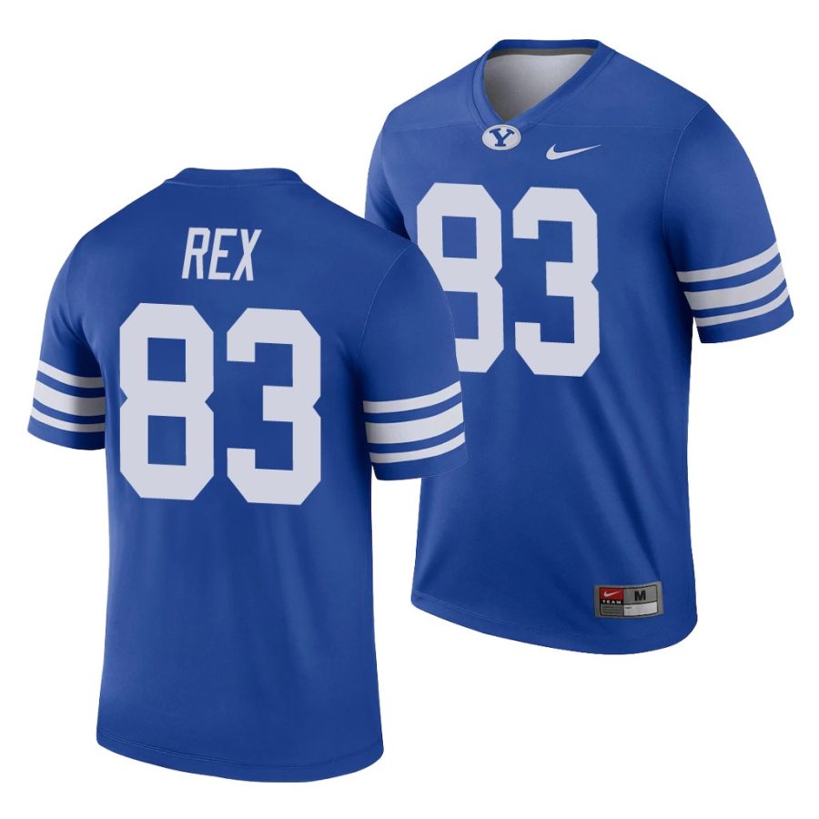 isaac rex royal college football byu cougars jersey