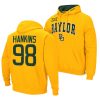 isaiah hankins gold men colosseum arch logo baylor bears hoodie