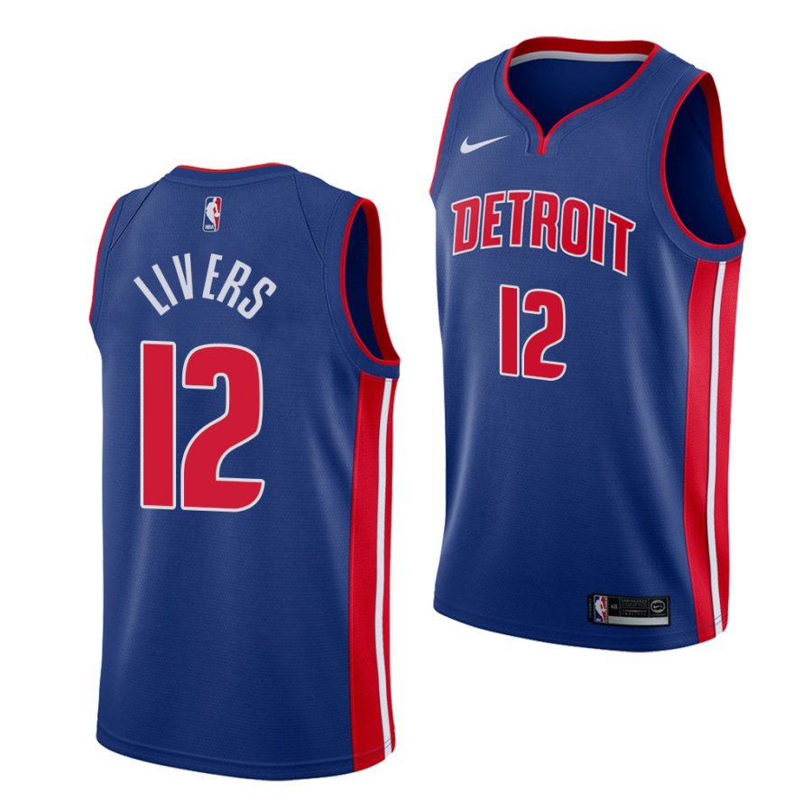 isaiah livers pistons 2021 blue icon edition 2021 nba draft jersey