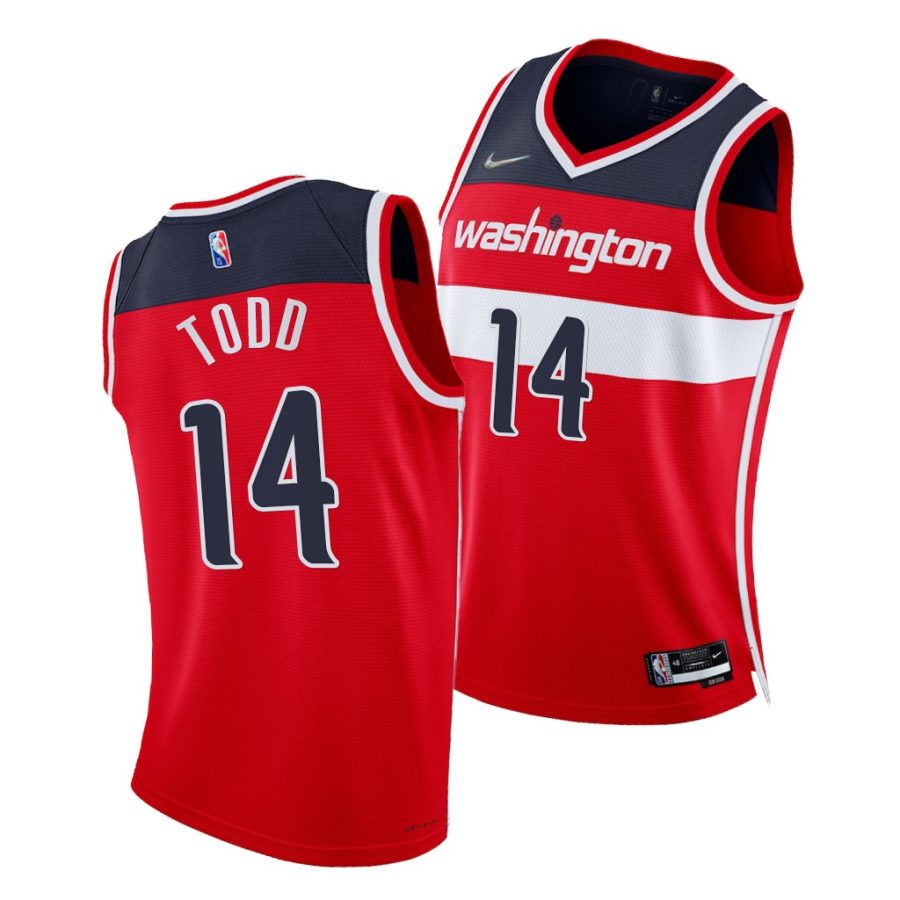 isaiah todd wizards 75th diamond anniversary red icon edition 2021 22 jersey