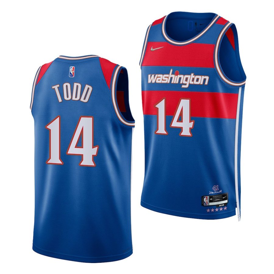 isaiah todd wizards nba 75th season royal city edition 2021 nba draft jersey