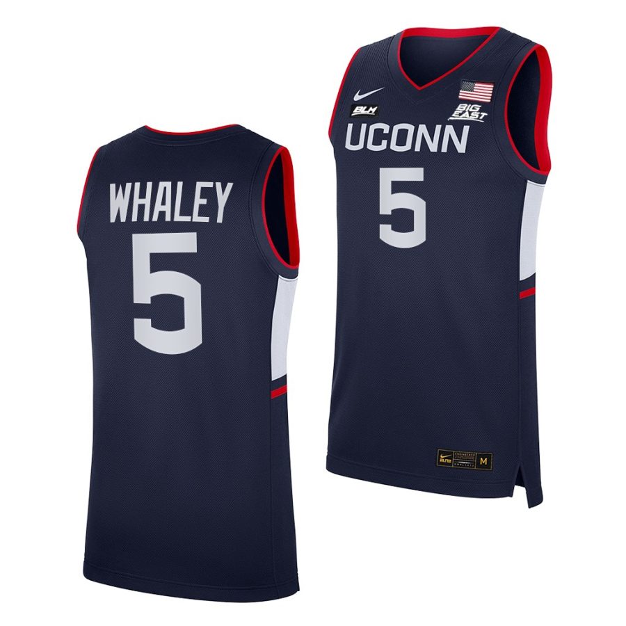 isaiah whaley uconn huskies college basketball 2021 22 blm jersey