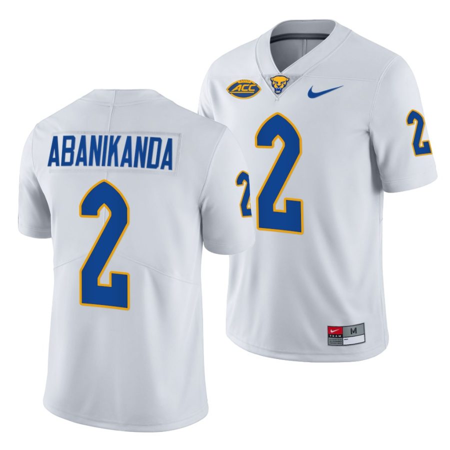 israel abanikanda pitt panthers college football 2021 22 jersey