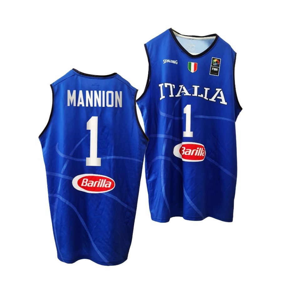 italy team nico mannion blue 2021 tokyo olymipcs home jersey