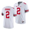 j.k. dobbins white college football men's jersey