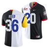 j.r. reed black white super bowl lvi georgia bulldogs x la rams jersey