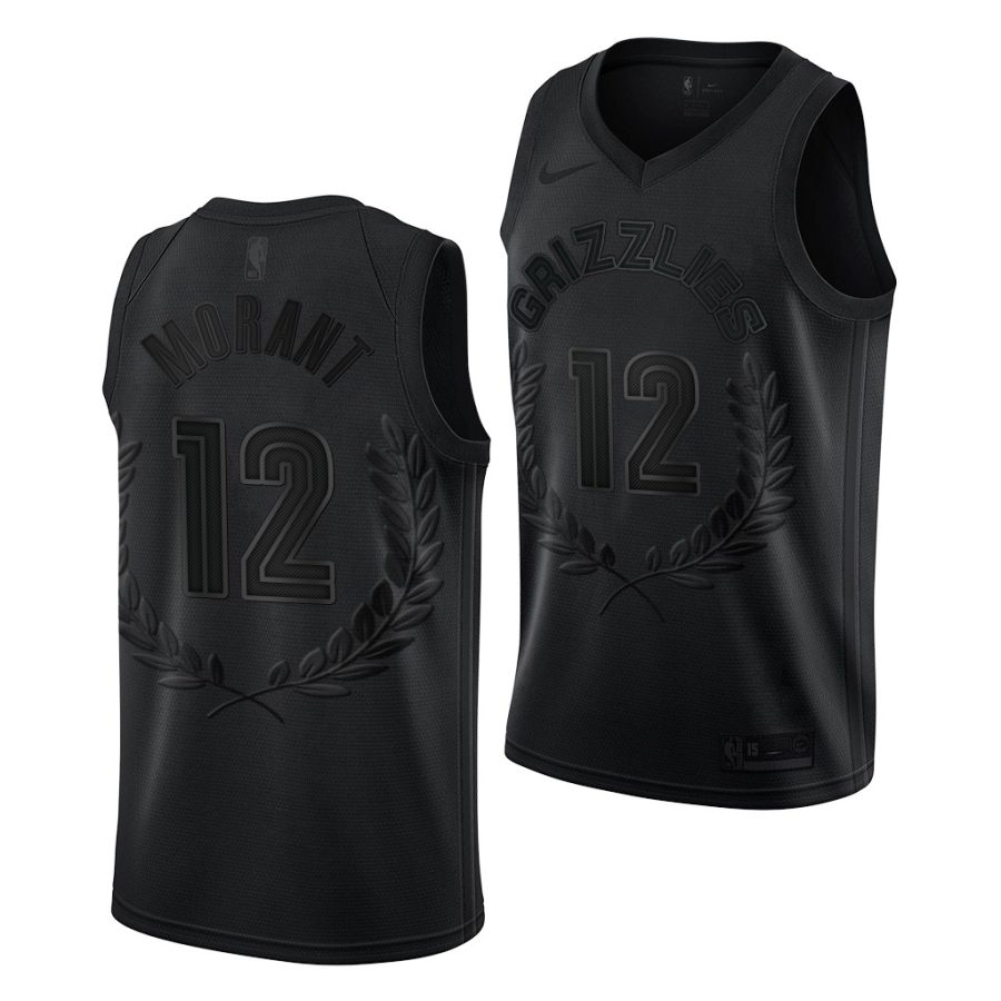 ja morant grizzlies awards limited black rookie of the year murray state racers 2019 draft jersey