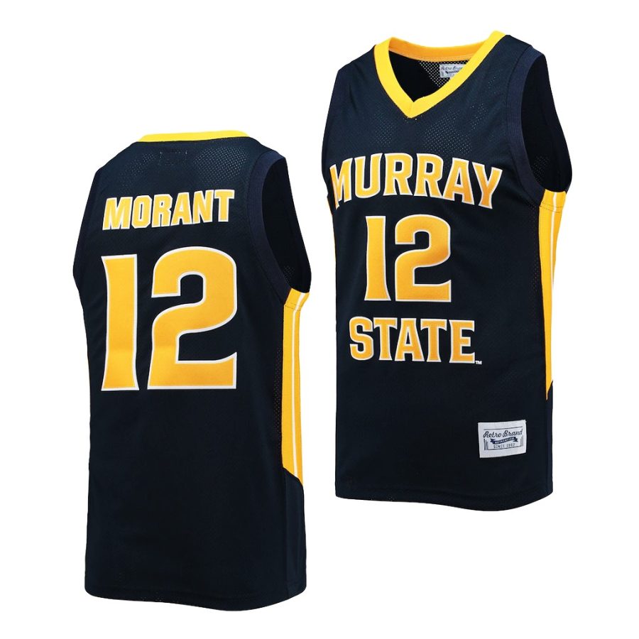 ja morant navy commemorative classic murray st. racers jersey