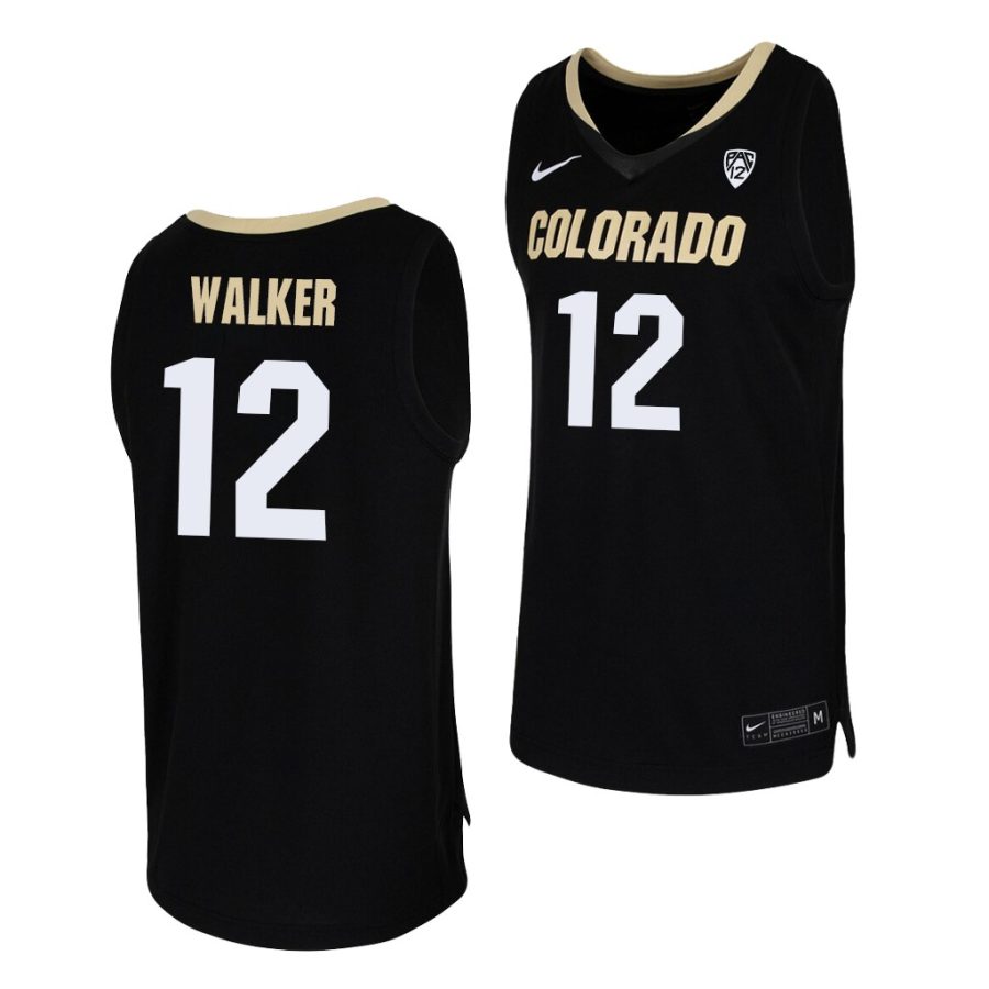 jabari walker black college basketball men's jersey