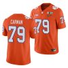 jackson carman orange college football men's jersey