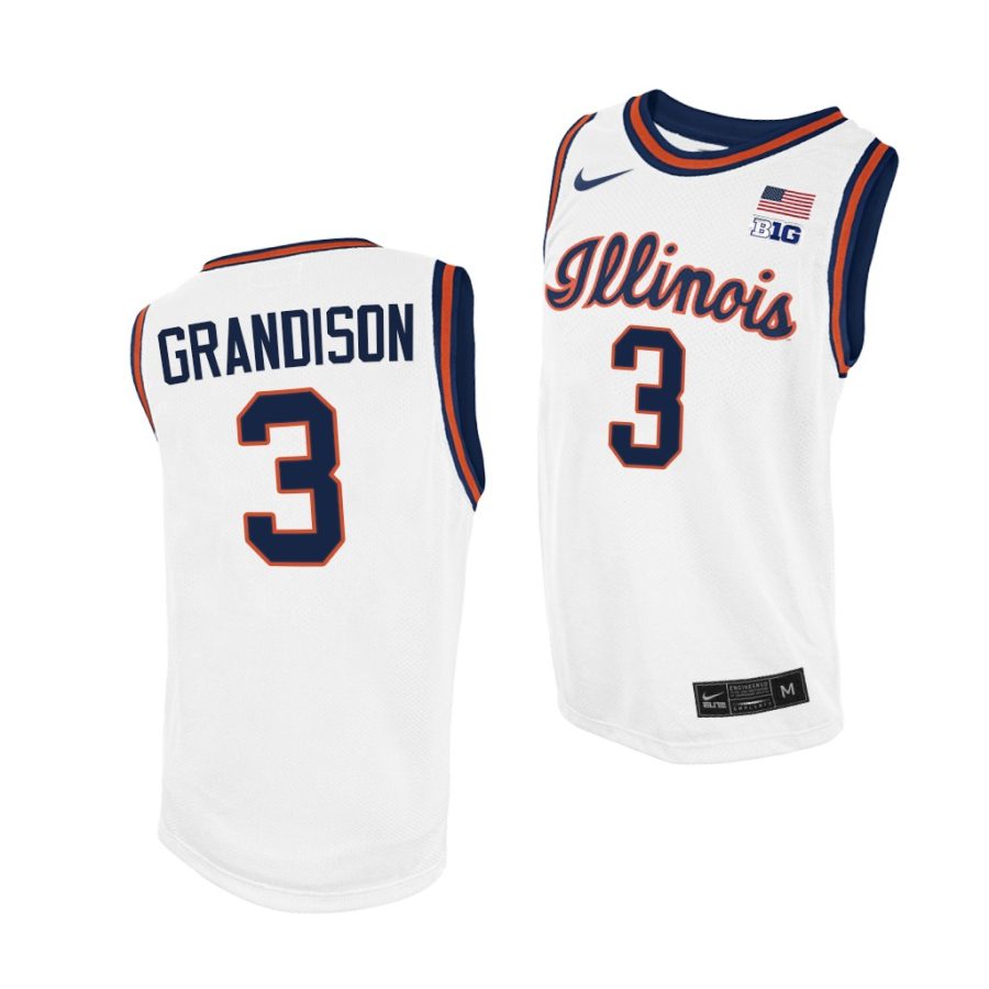 jacob grandison white throwback men jersey