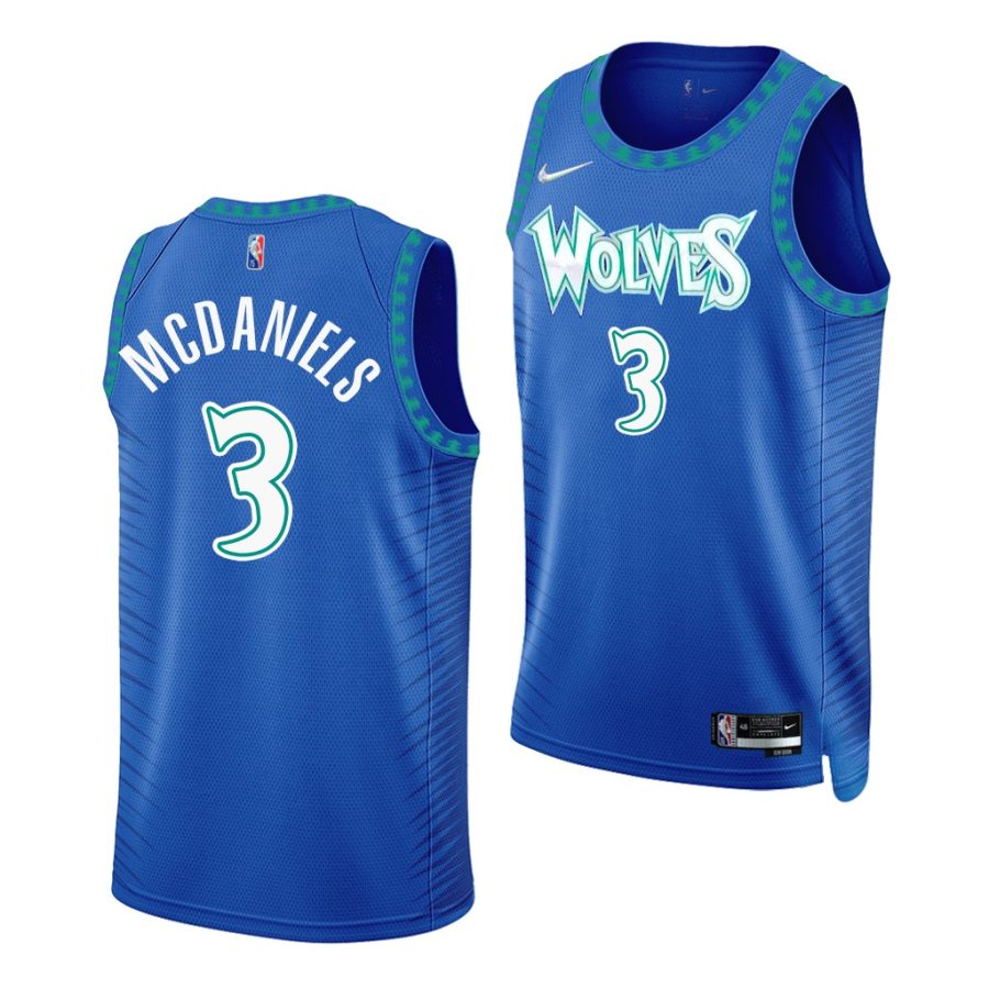 jaden mcdaniels timberwolves mixtape edition 2021 22 royal jersey