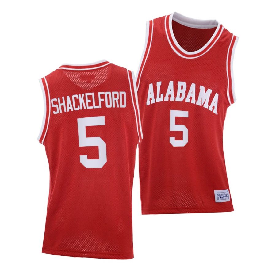 jaden shackelford red throwback alabama crimson tide jersey