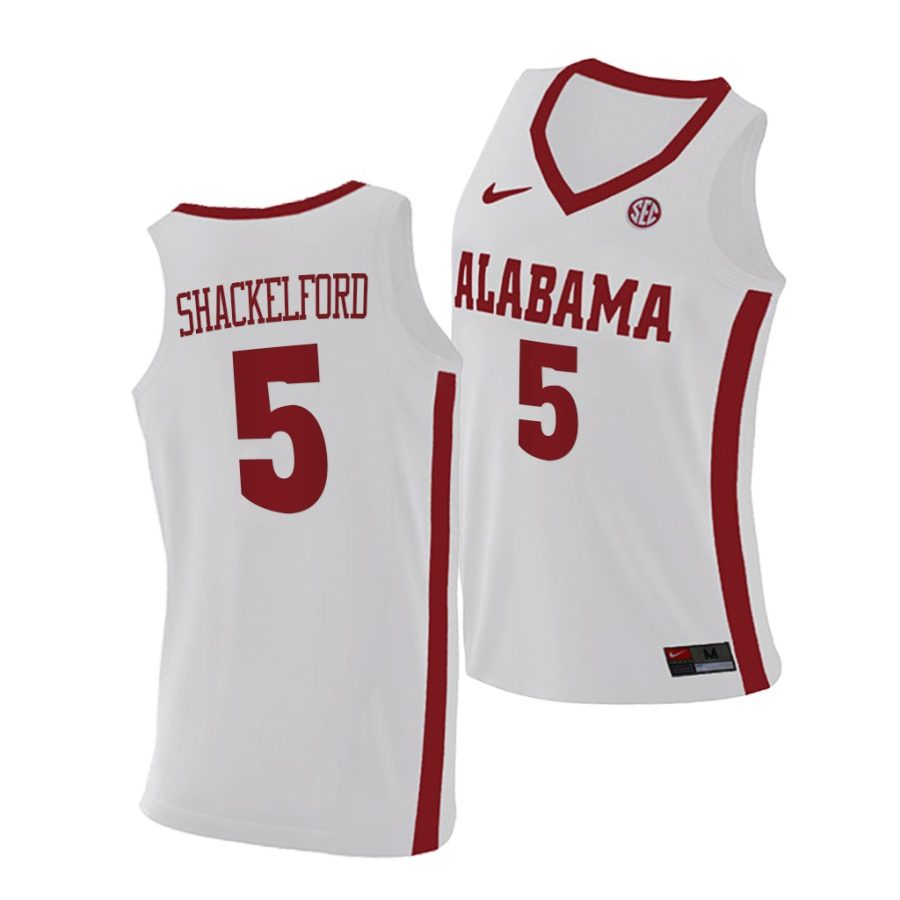 jaden shackelford white replica men jersey