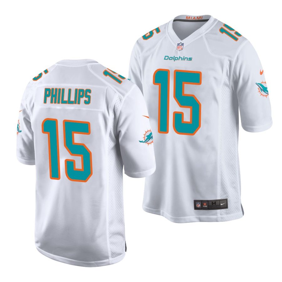 jaelan phillips dolphins 2021 nfl draft game men's white jersey