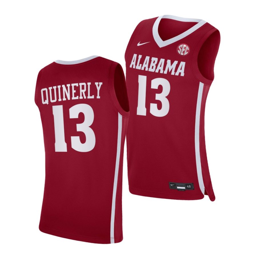 jahvon quinerly alabama crimson tide college basketball 2021 22 jersey