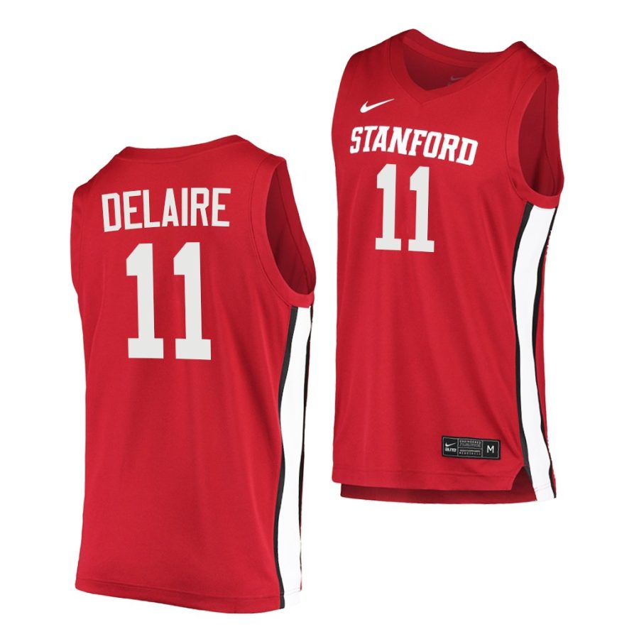 jaiden delaire red college basketball men jersey