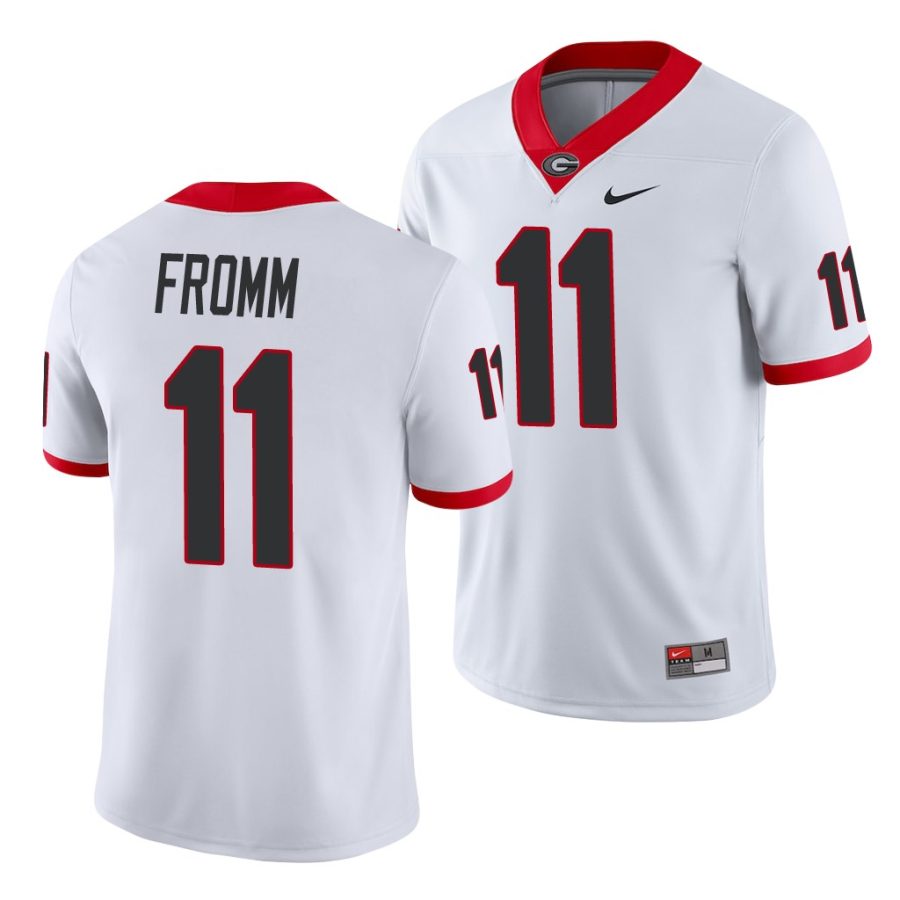 jake fromm white game men's jersey