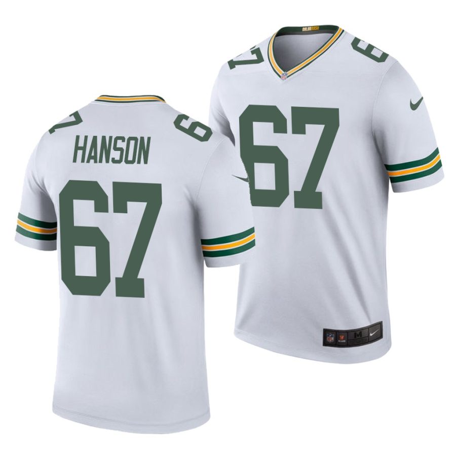 jake hanson white 2020 nfl draft men's jersey