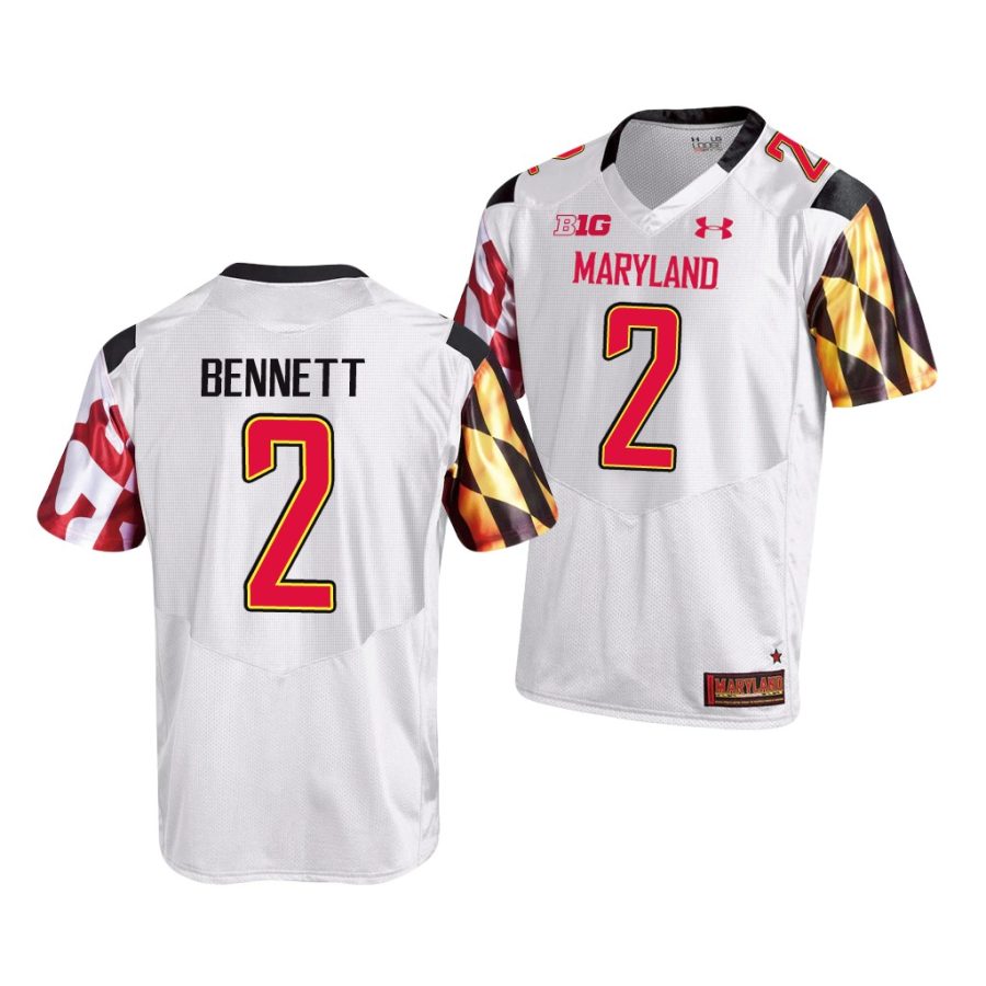 jakorian bennett white college football maryland terrapins jersey