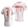 jalen hill white vapor prime oklahoma sooners jersey