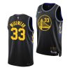 james wiseman warriors city edition 75th anniversary 2021 22 black jersey