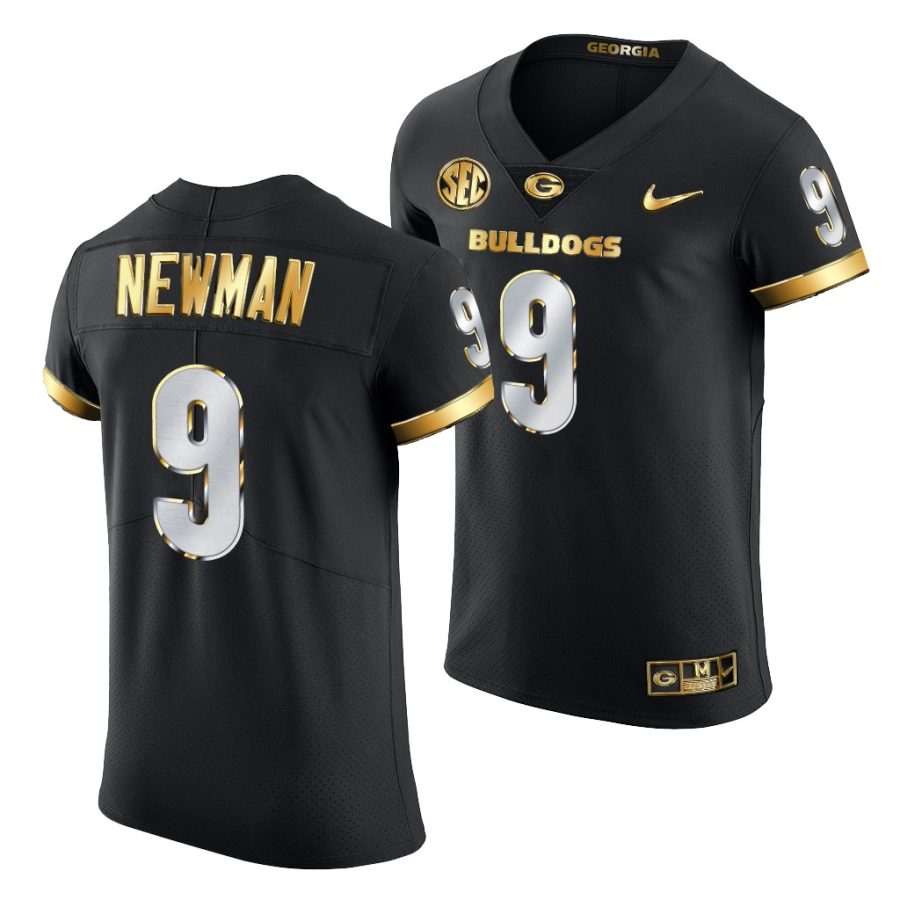 jamie newman black golden edition georgia bulldogs jersey