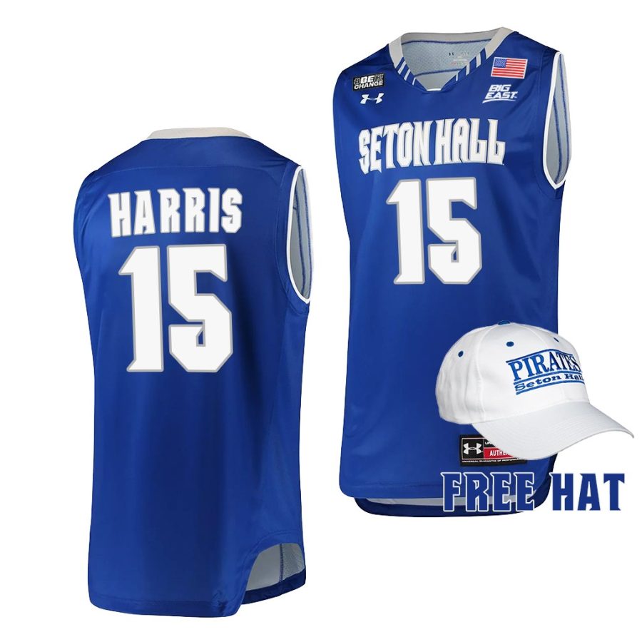 jamir harris blue college basketball 2021 22free hat jersey