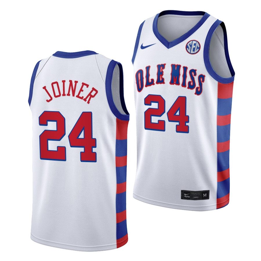 jarkel joiner white 20th anniversary ole miss rebels jersey