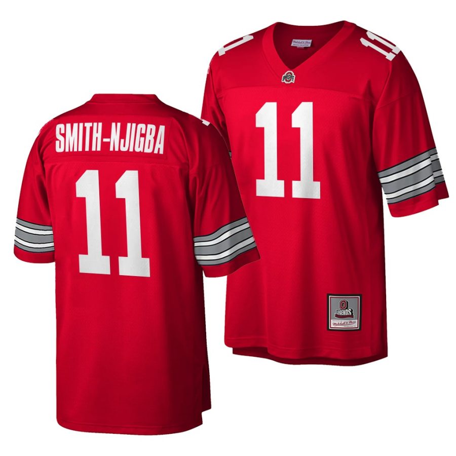 jaxon smith njigba ohio state buckeyes throwback 2021 22 jersey